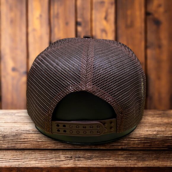 Armadillo by Morning Unisex Trucker Hat Brown Outlaw Western Country Music Cap - Picture 2 of 4